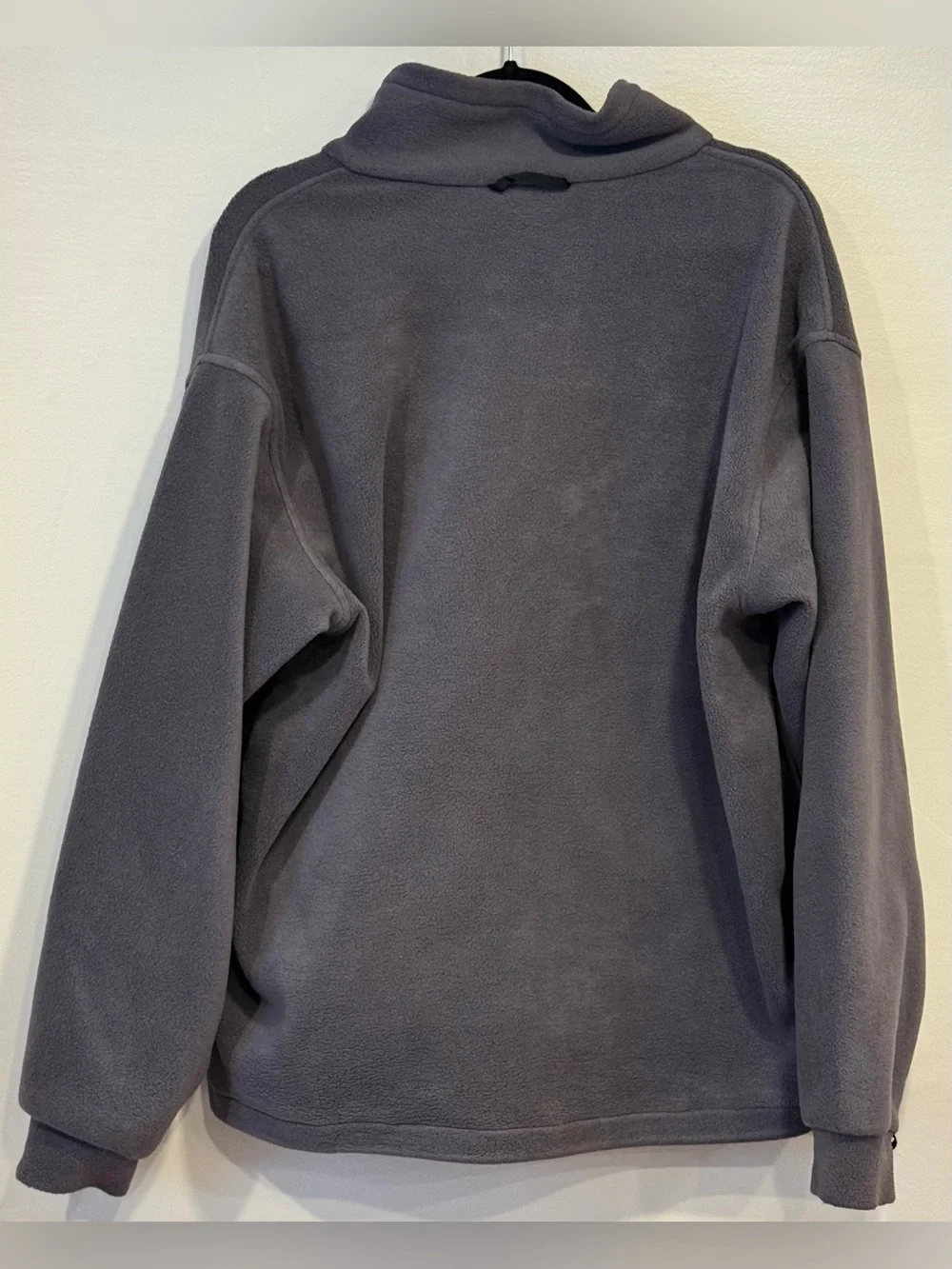 Columbia Vintage Sportswear Full Zip Colorblock Gray Fleece Jacket Men's Large